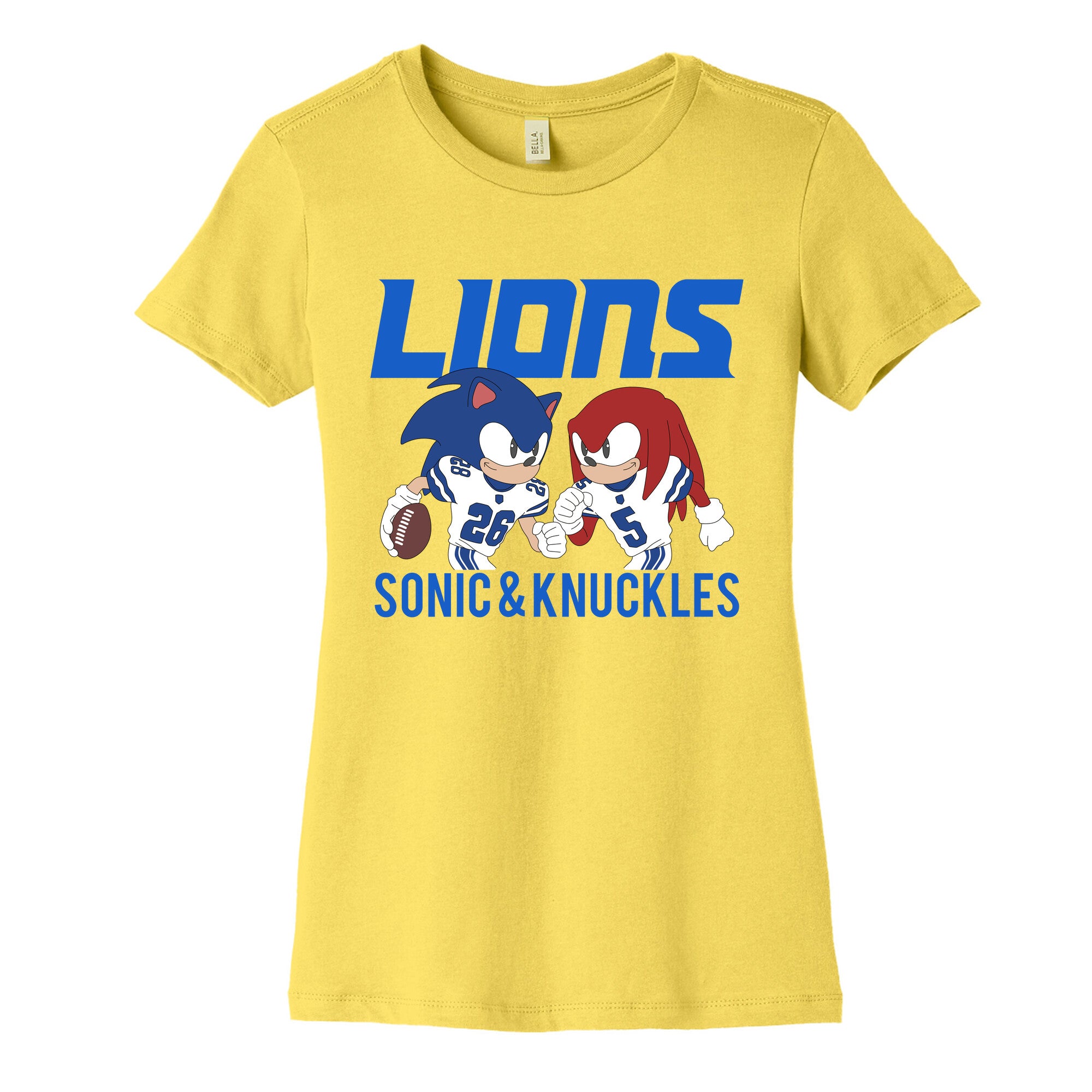 Lions Sonic and Knuckles Womens Cotton Tee